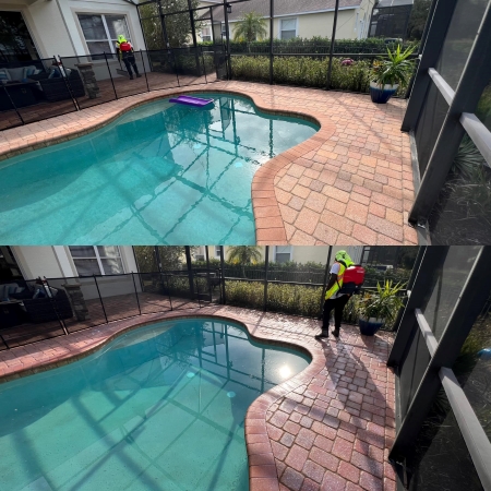 Pool Deck Cleaning